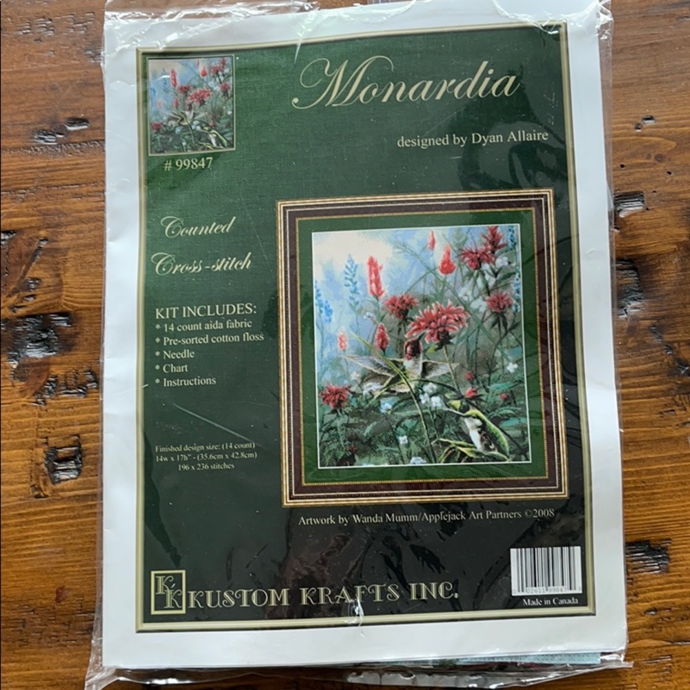 Kustom Krafts Monardia Counted Cross Stitch Kit